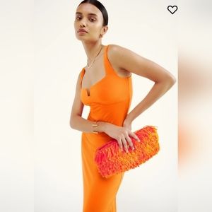 REFORMATION Lillee Knit Dress $148 Color: Citrus- M